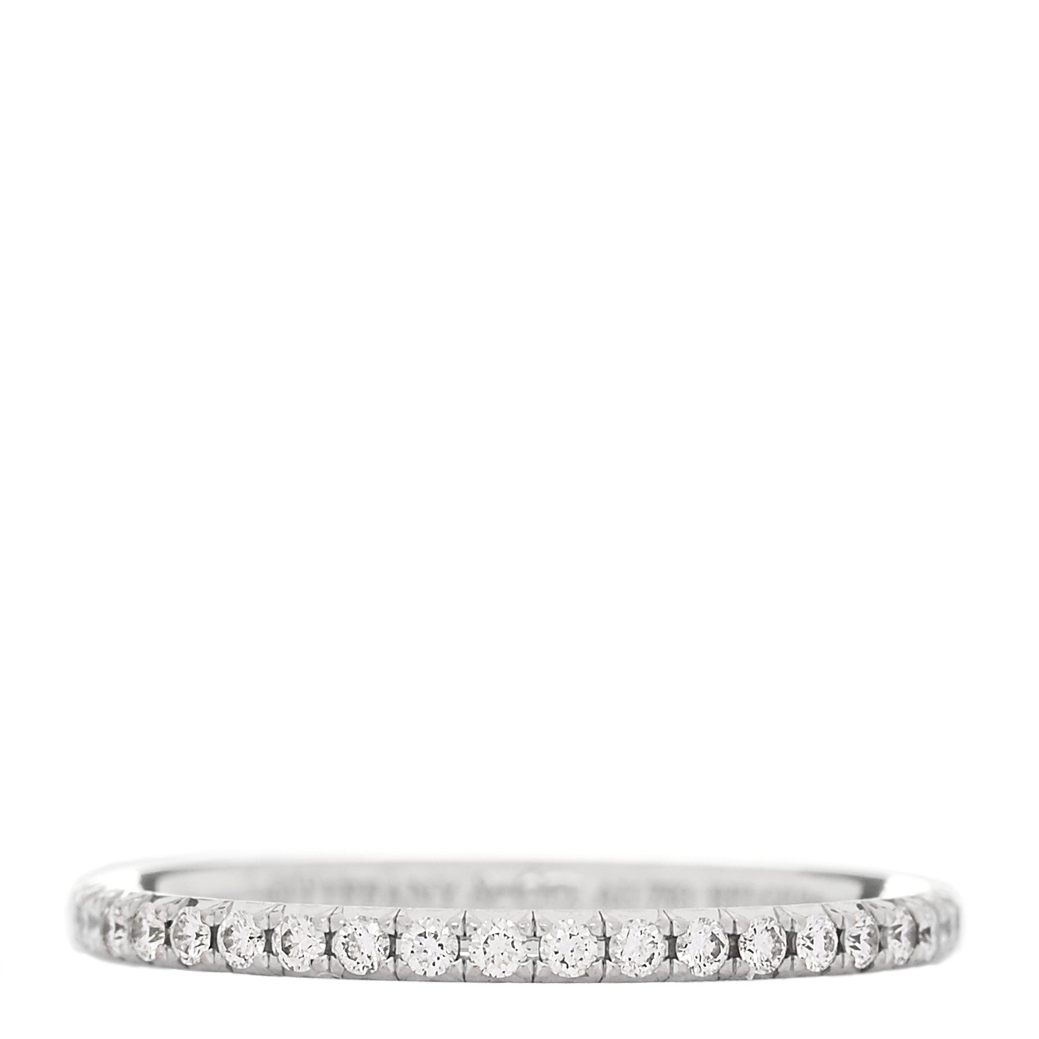 Tiffany White Gold Diamond Metro Full Eternity Band Ring 49 5 1 of 5