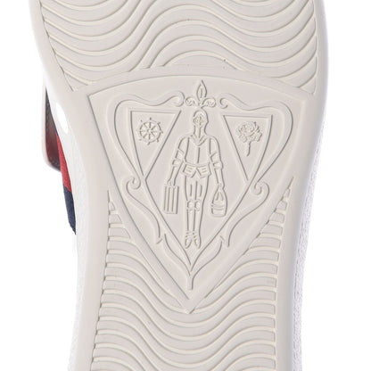 Gucci Calfskin Ayers Embroidered Web Mens Ace Removable Patches High Top Sneakers 11 White 6 of 8