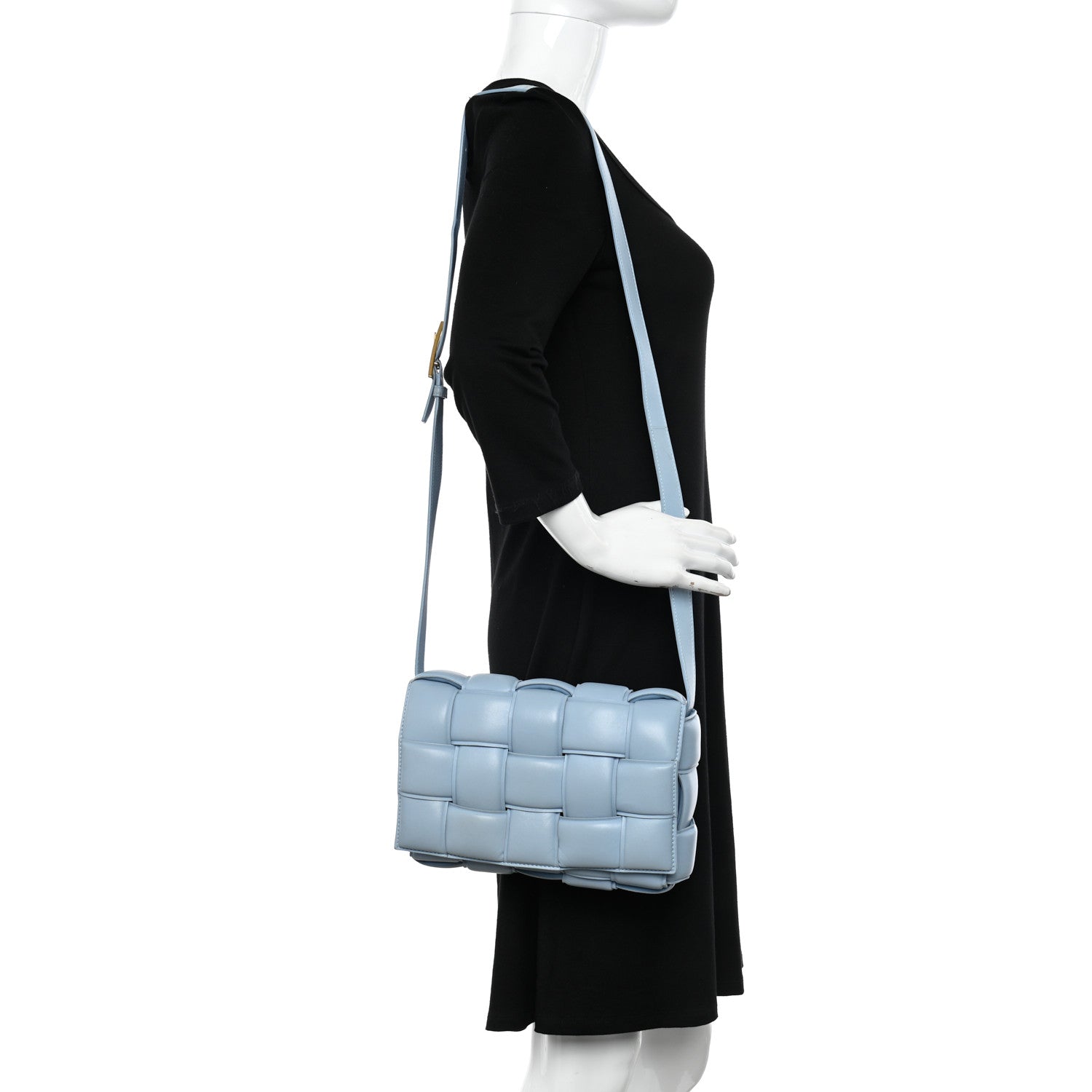 Bottega Veneta Nappa Maxi Intreccio Padded Cassette Crossbody Bag Ice 2 of 10