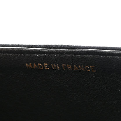 Chanel Satin Quilted Medium Double Flap Black 7 of 18