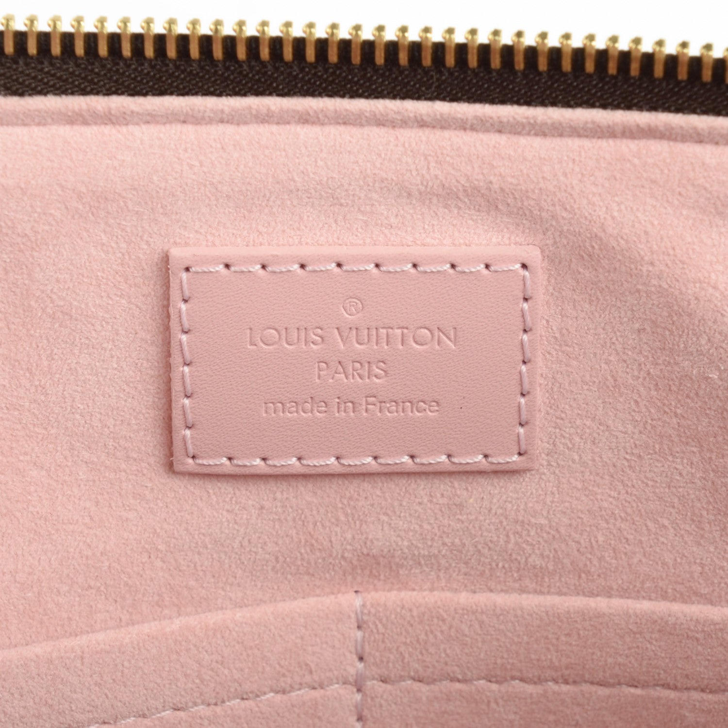 Louis Vuitton Damier Ebene Caissa Tote PM Rose Ballerine 8 of 9