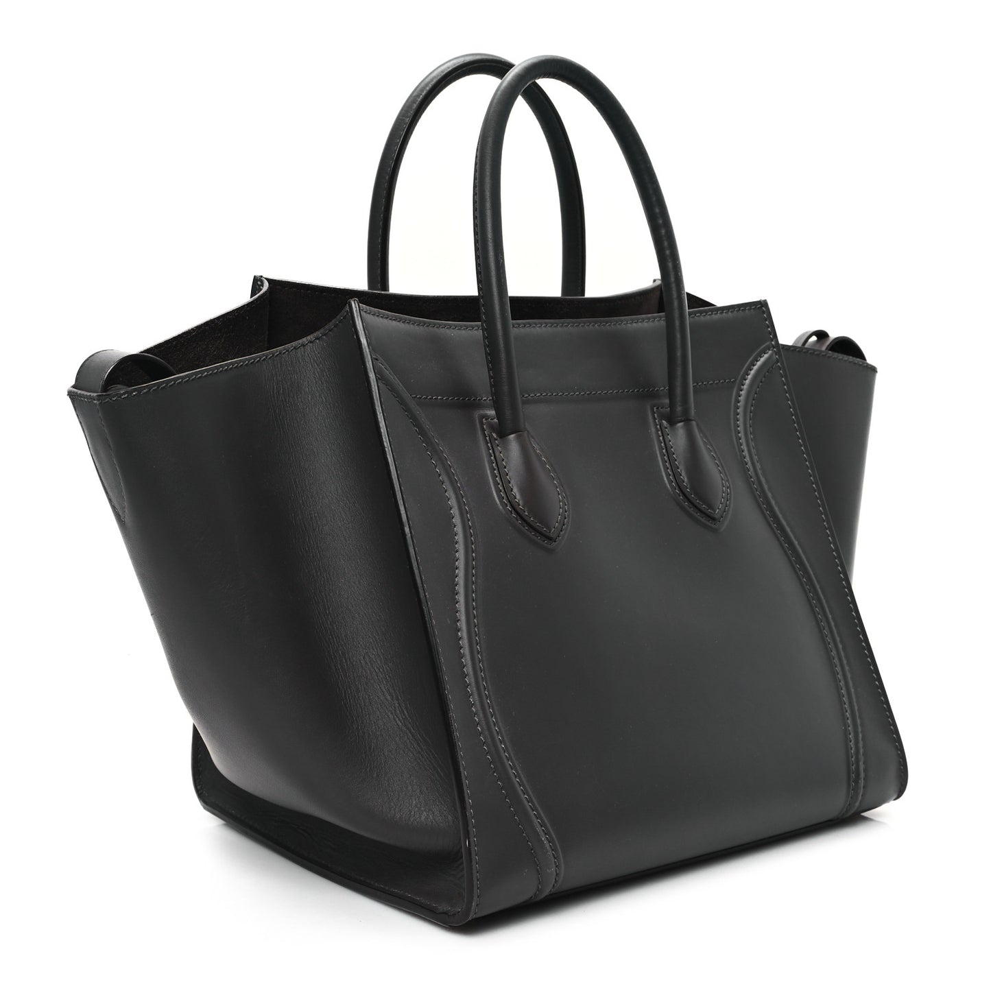 Smooth Calfskin Medium Phantom Luggage Grey