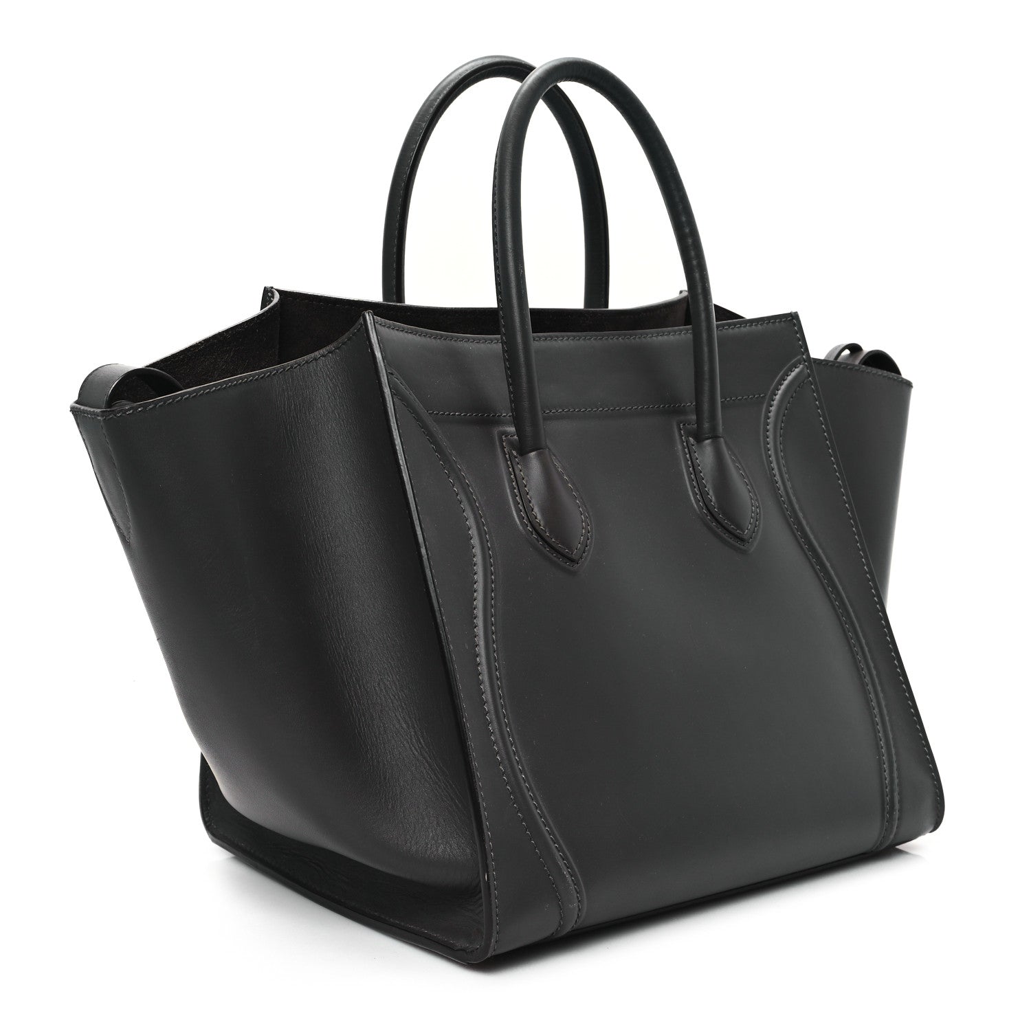 Celine Smooth Calfskin Medium Phantom Luggage Grey 2 of 10