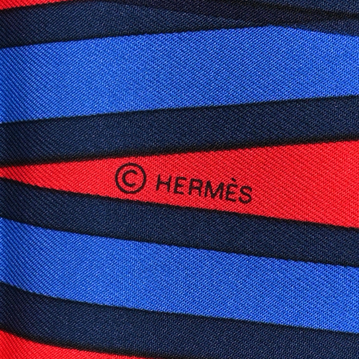 Silk Twill Grand Tralala 90 Rouge Bleu White