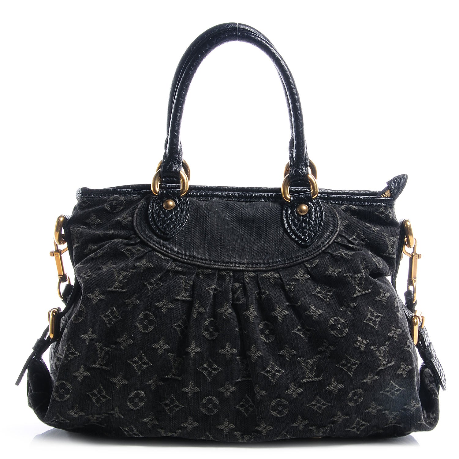 Louis Vuitton Denim Neo Cabby MM Black 1 of 7