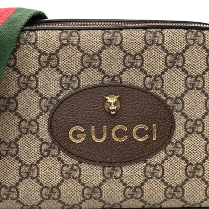Gucci GG Supreme Monogram Web Neo Vintage Shoulder Bag Beige New Acero Crop 8 of 12