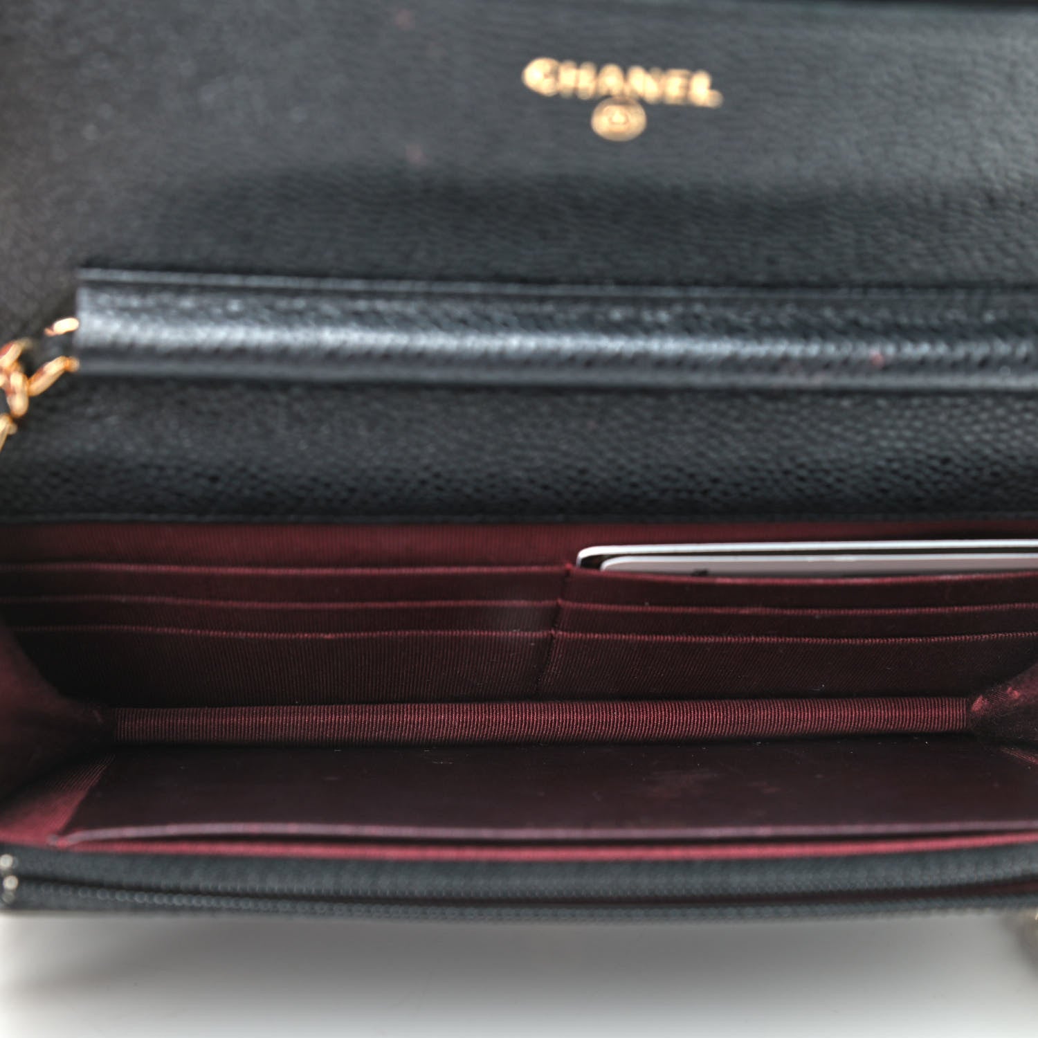 Chanel Caviar Quilted Wallet On Chain WOC Black 5 of 10