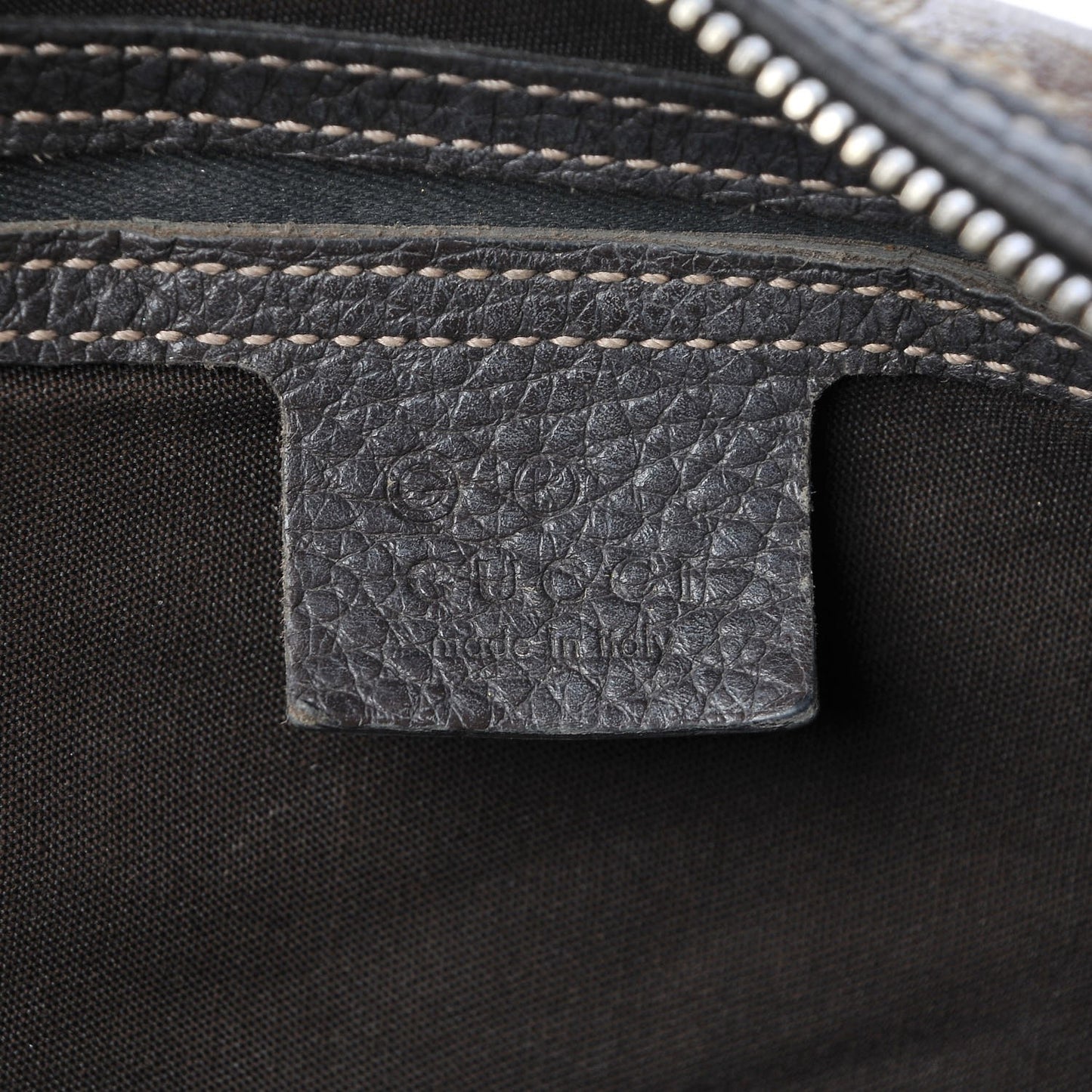 Crystal Monogram Medium Joy Boston Dark Brown