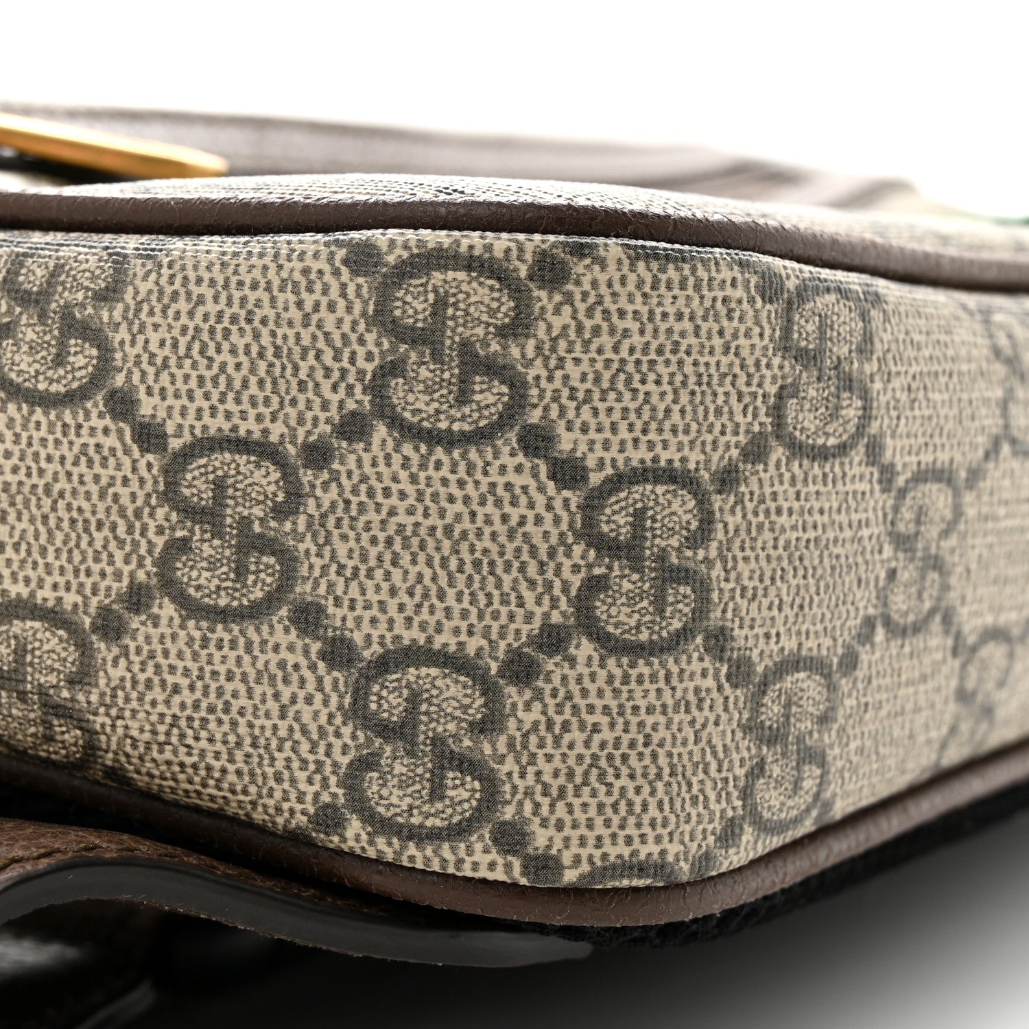 Gucci Soft GG Supreme Monogram Medium Ophidia Belt Bag Dark Brown 9 of 11