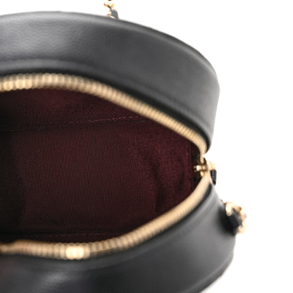 Chanel Caviar Quilted Round Clutch With Chain Black 5 of 10