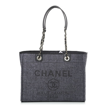 Chanel Lurex Boucle Small Deauville Tote Black 1 of 4