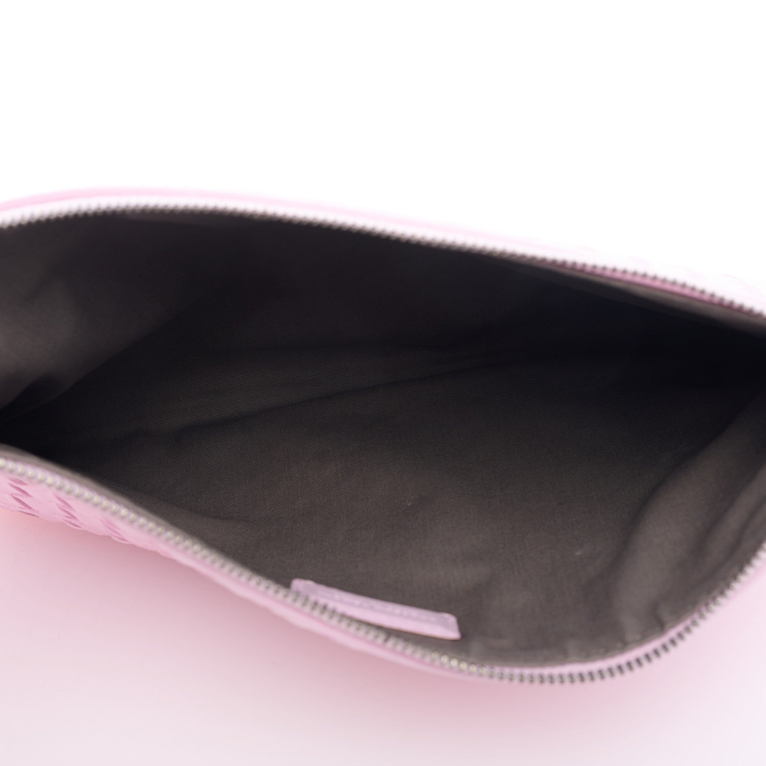 Bottega Veneta Nappa Intrecciato Medium Zip Pouch Pink 5 of 6
