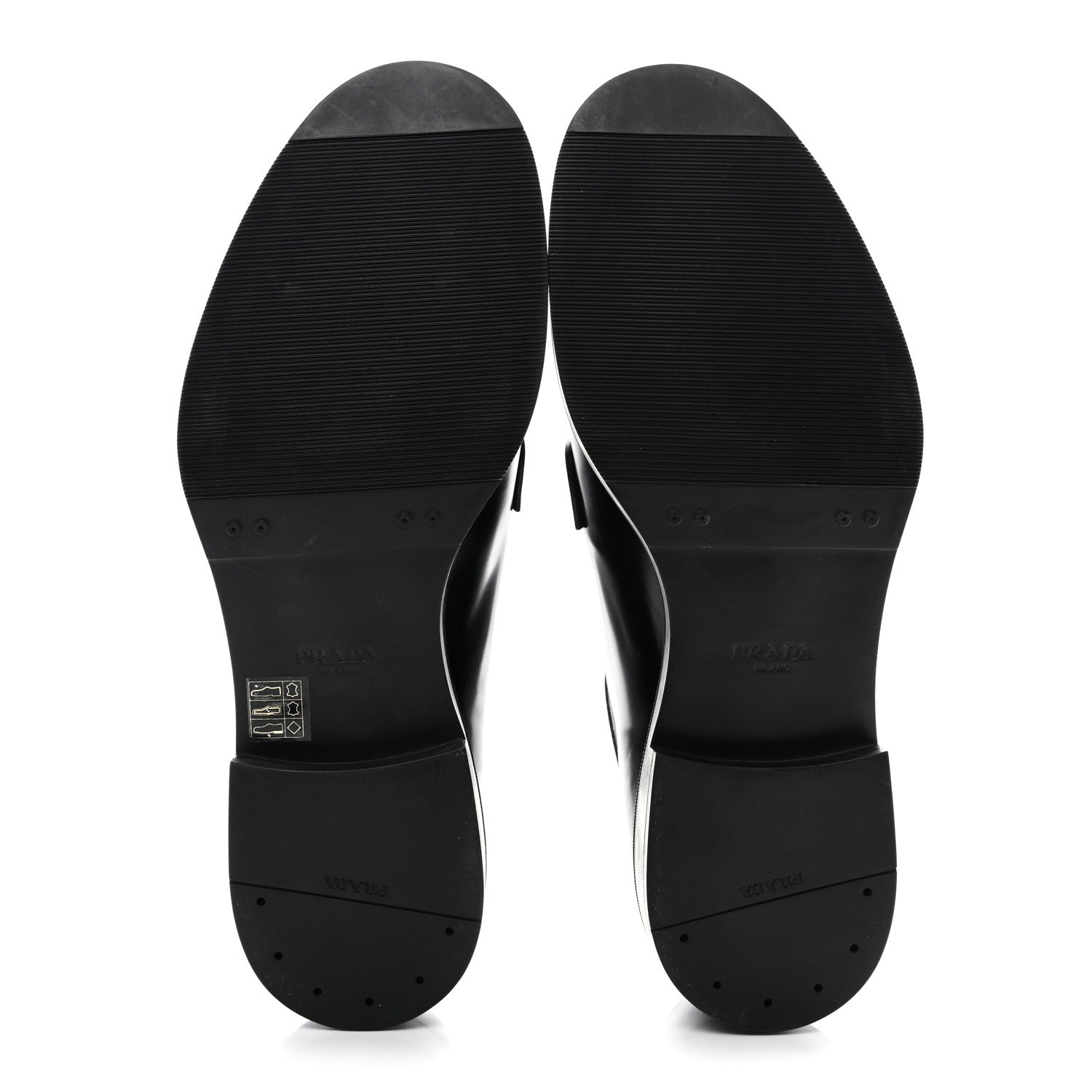 Prada Spazzolato Mens Derby Loafers 9 Black 7 of 11