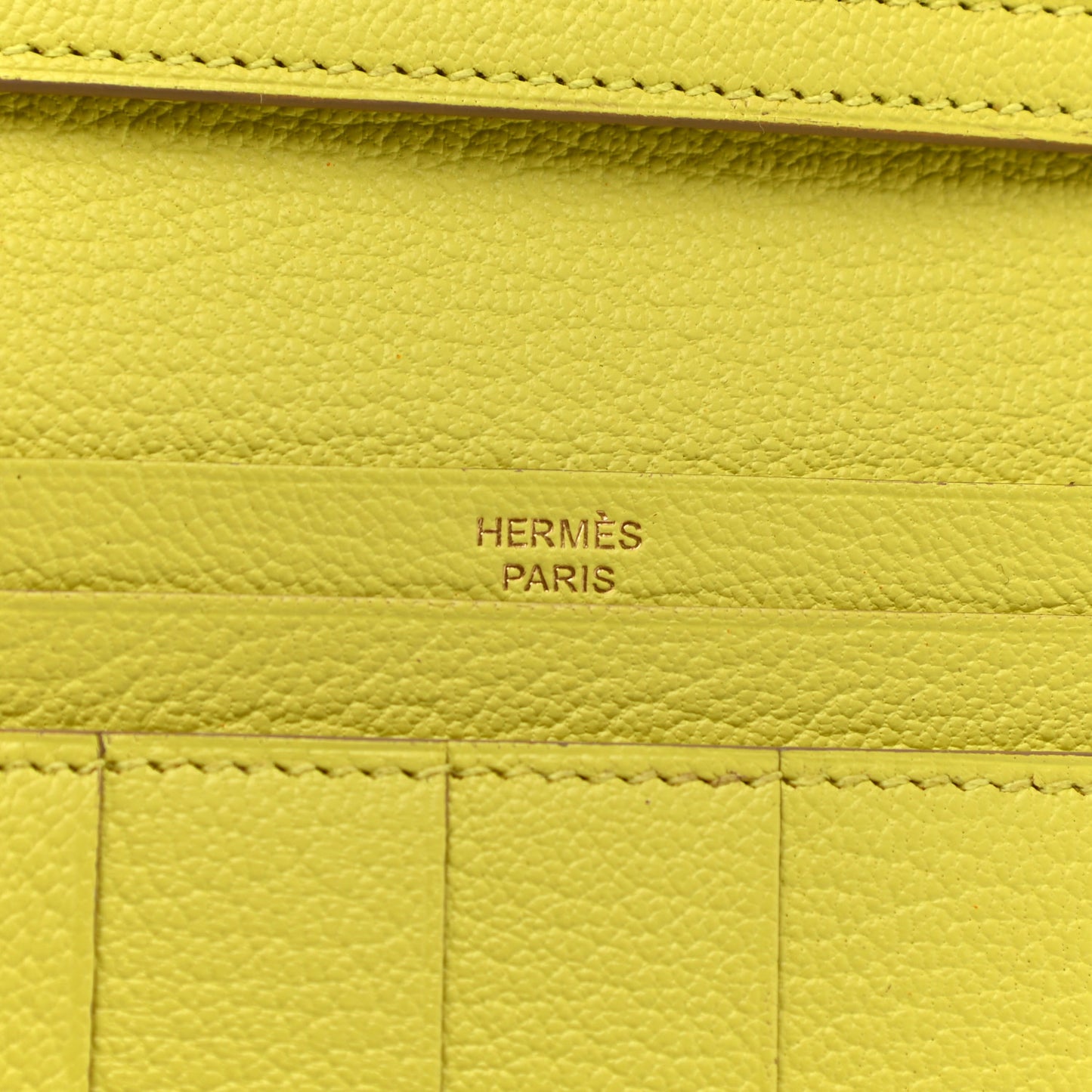 Chevre Mysore Bearn Gusset Wallet Lime