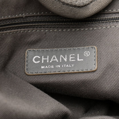 Chanel Canvas Large Deauville Tote Grey 5 of 13
