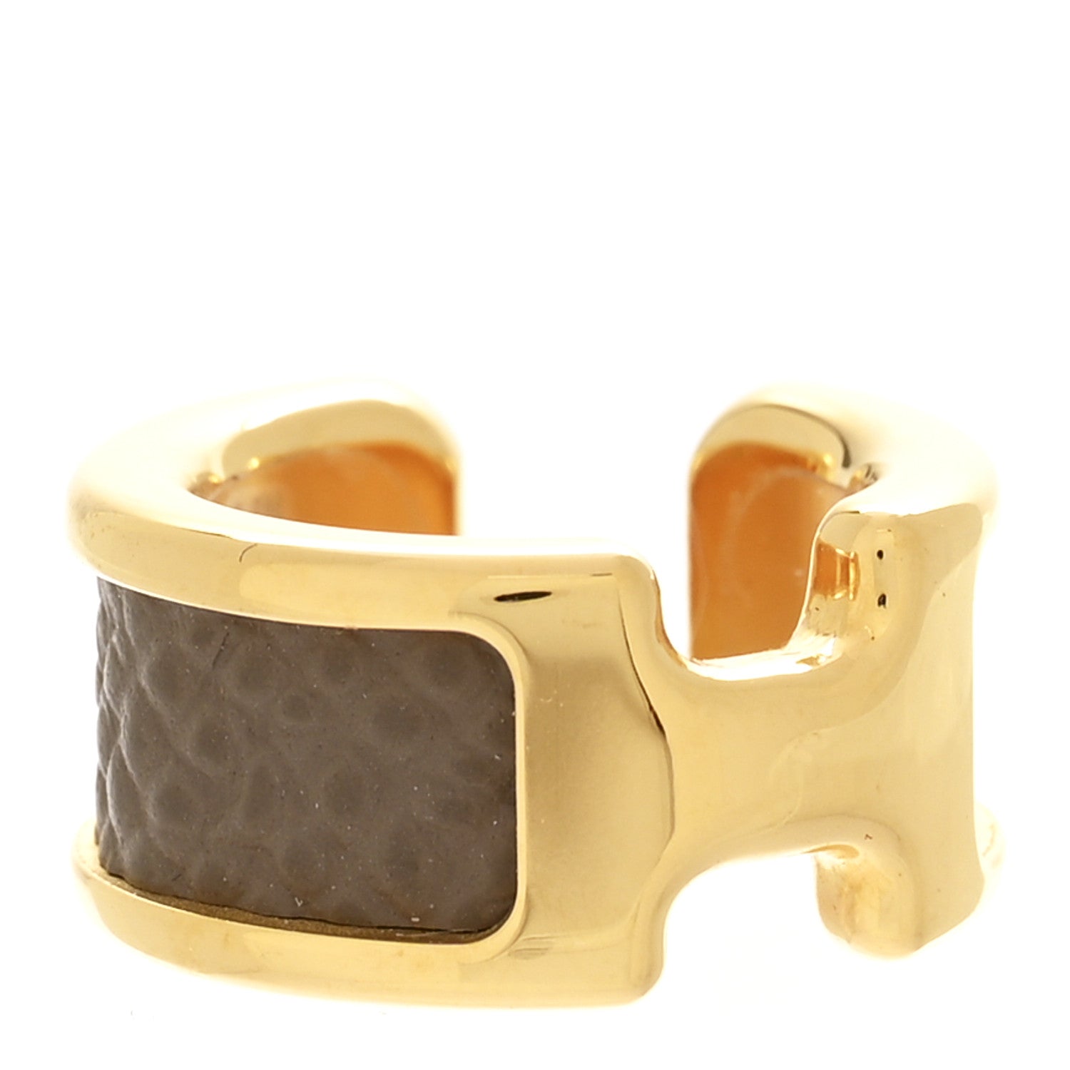 Hermes Epsom Olympe Ear Cuff PM Etoupe 1 of 4