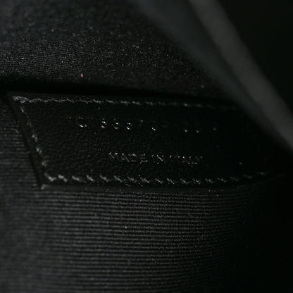 Saint Laurent Smooth Shiny Calfskin Monogram Uptown Pouch Black 6 of 7