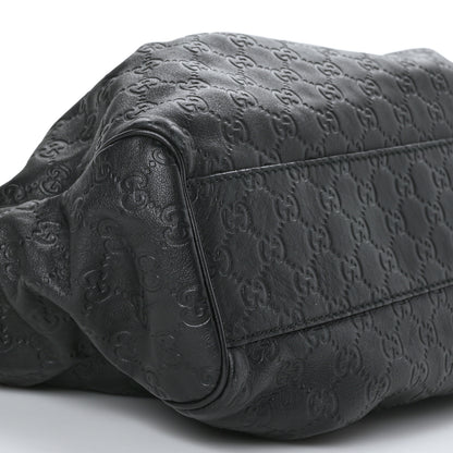 Gucci Guccissima Medium Sukey Tote Black 8 of 9