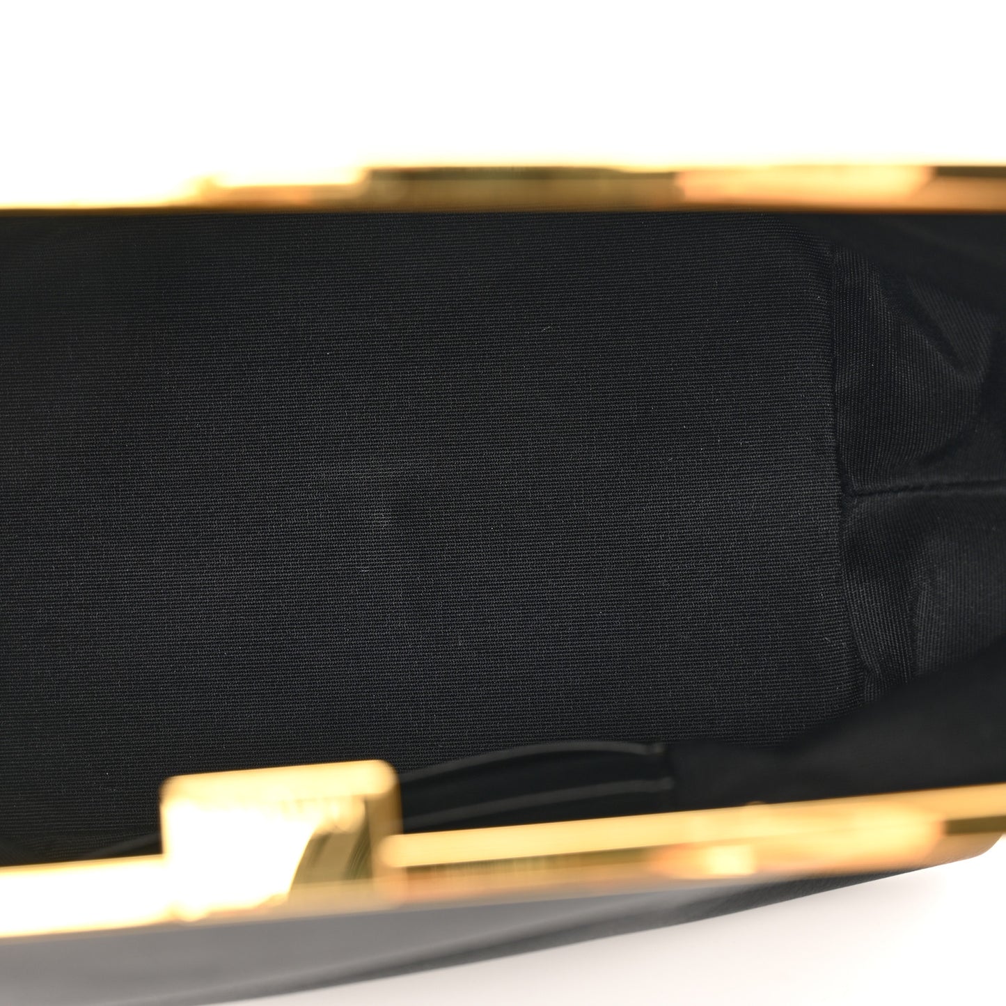 Smooth Calfskin Aimme Envelope Clutch Black