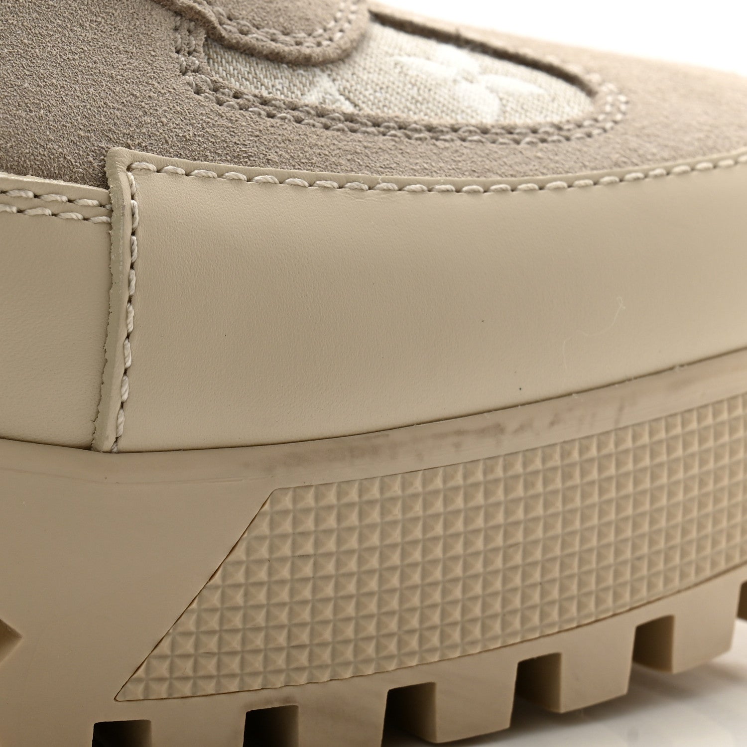 Louis Vuitton Suede Calfskin Laureate Platform Desert Boots 40 Taupe 9 of 11