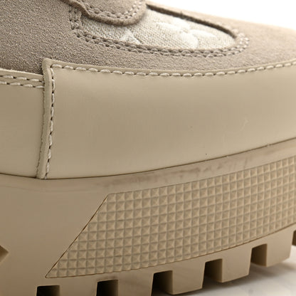 Louis Vuitton Suede Calfskin Laureate Platform Desert Boots 40 Taupe 9 of 11