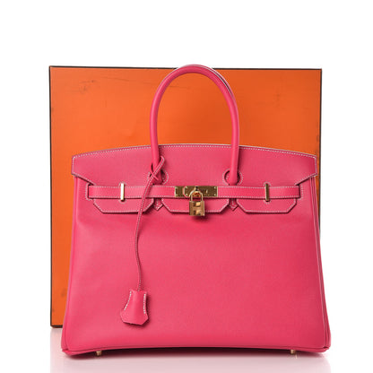 Hermes Epsom Birkin 35 Rose Tyrien 35 of 35