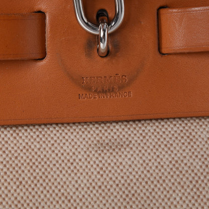 Hermes Toile Vache Calfskin Herbag 39 MM Natural 8 of 37