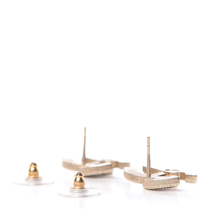 Chanel Pearl CC Earrings Gold 3 of 4