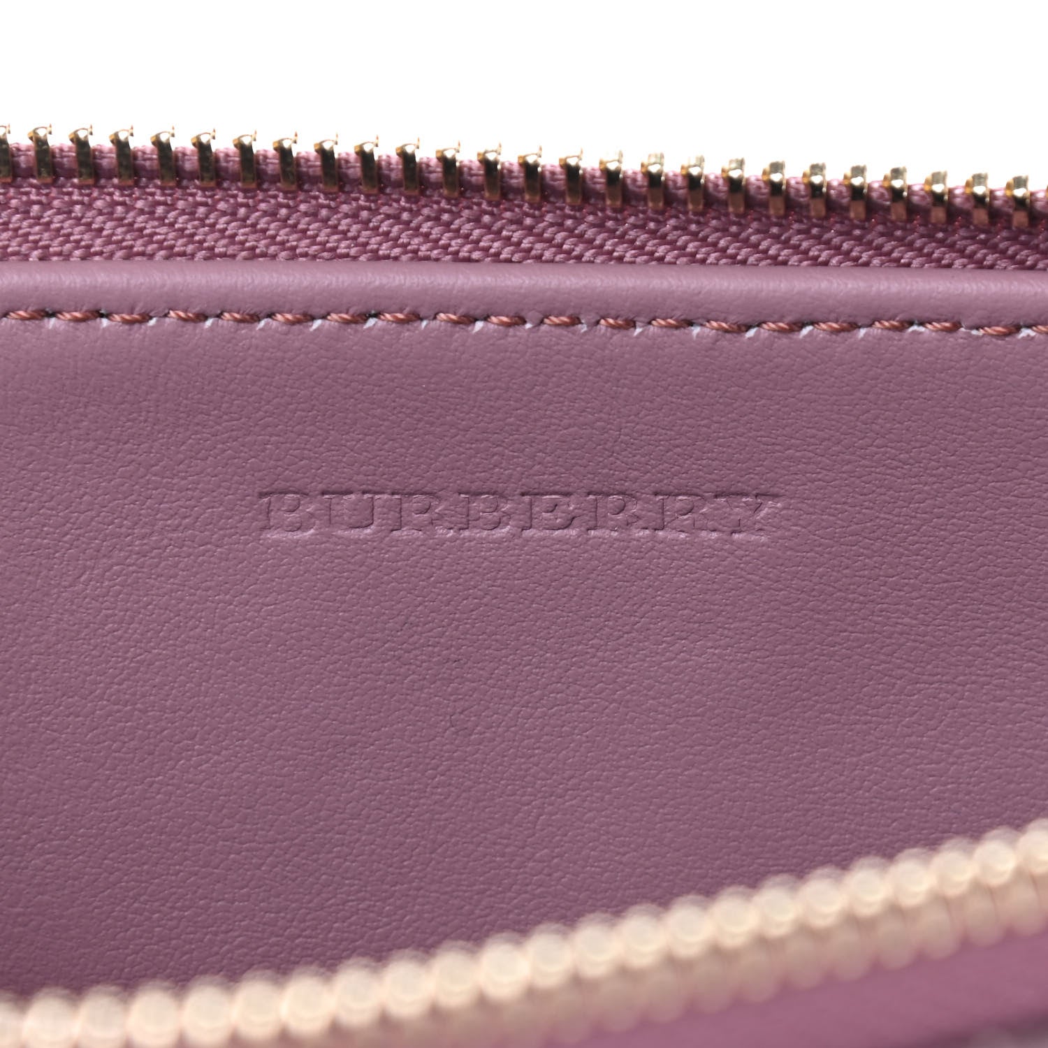 Burberry Haymarket Check Peyton Crossbody Clutch Bag Dusty Pink 8 of 8