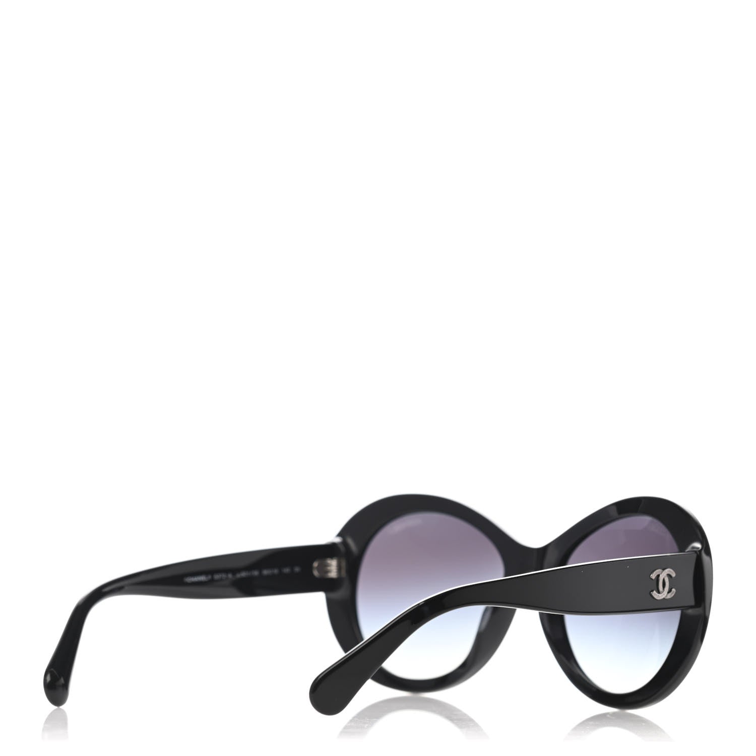 Chanel Oval CC Sunglasses 5372 Black 4 of 4
