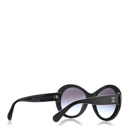 Chanel Oval CC Sunglasses 5372 Black 4 of 4