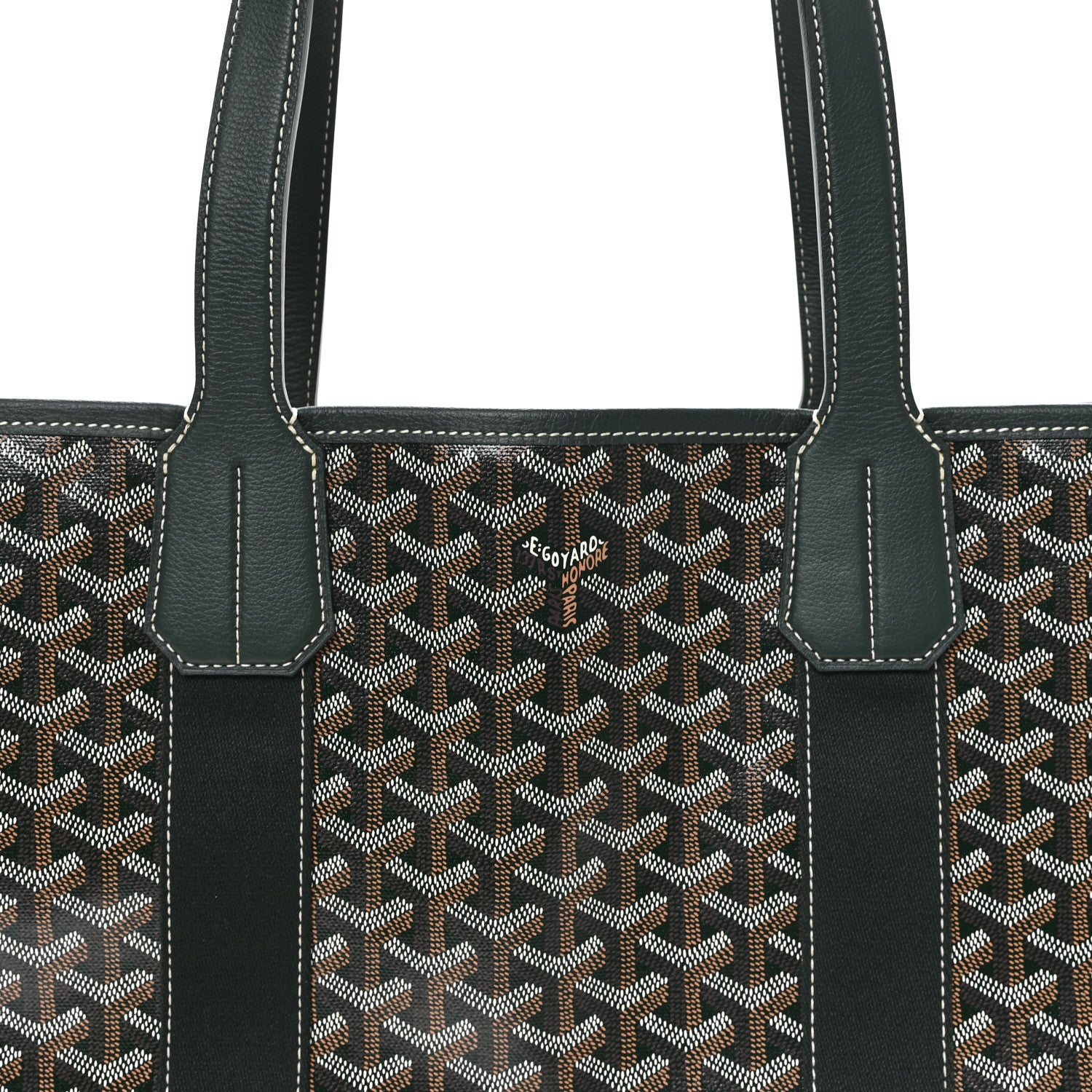Goyard Goyardine Villette MM Tote Green 8 of 10