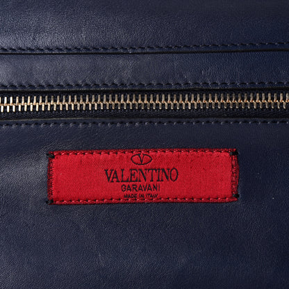 Valentino Garavani Vitello Small Rockstud Tote Marine 4 of 10
