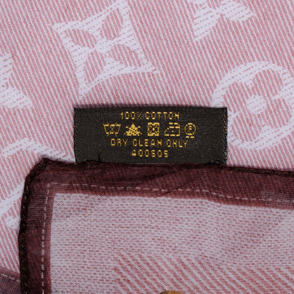 Louis Vuitton Cotton Monogram New Denim Bandana Cherry 4 of 5