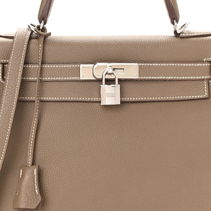 Hermes Togo Kelly Retourne 28 Etoupe 8 of 17