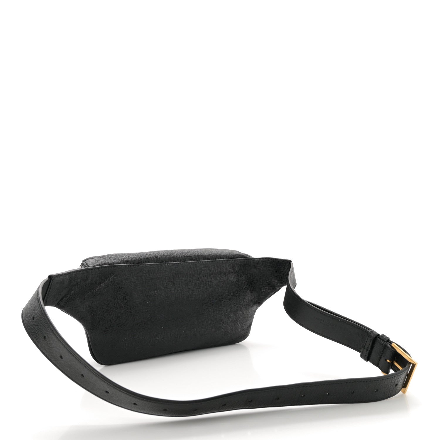 Saint Laurent Grain De Poudre Monogram Belt Bag Black 3 of 11