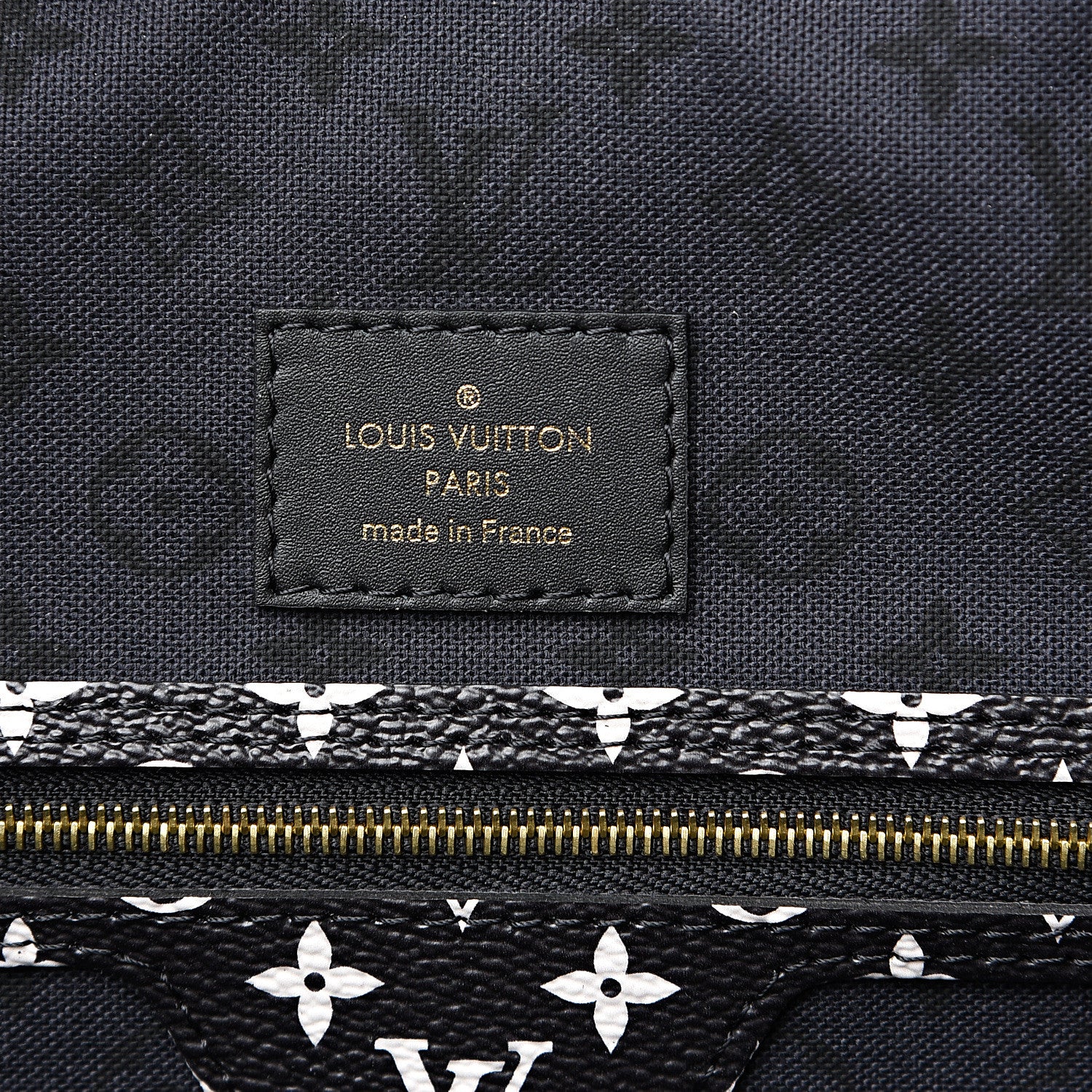 Louis Vuitton Monogram Giant Crafty Neverfull MM Creme Rouge Black 5 of 9