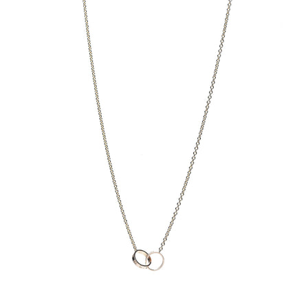 Cartier 18K Pink Gold Interlocking LOVE Necklace 1 of 8
