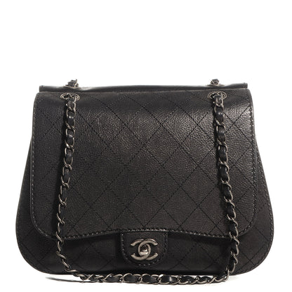 Chanel Calfskin Coco Twin Large Flap Black 1 of 9