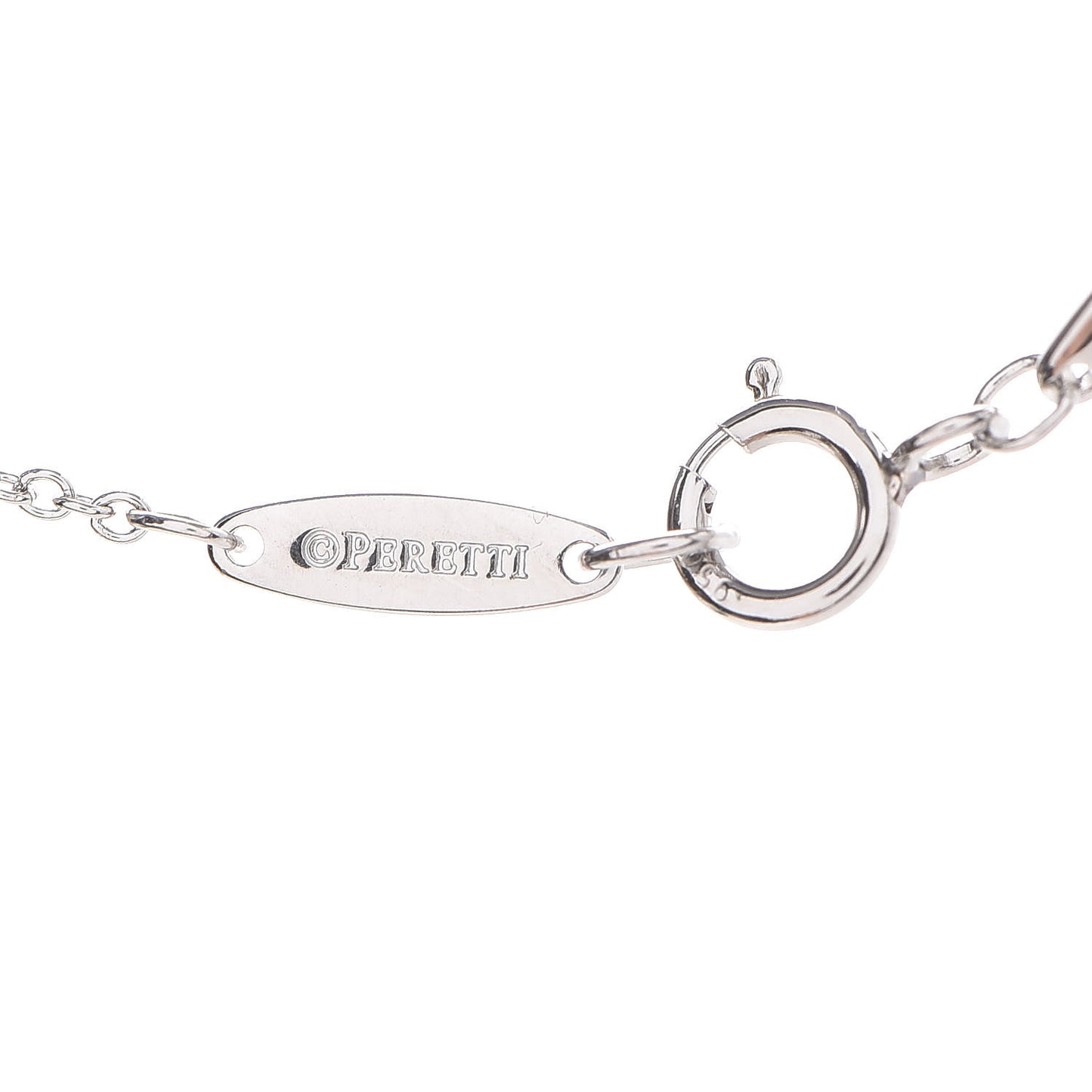 Platinum Diamond .21ct Elsa Peretti Diamonds by the Yard Pendant Necklace