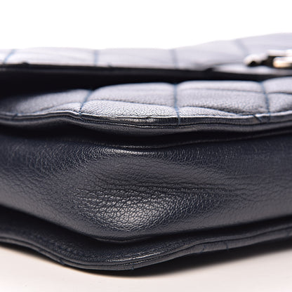 Chanel Goatskin Quilted Large Perfect Edge Flap Navy 18 of 20