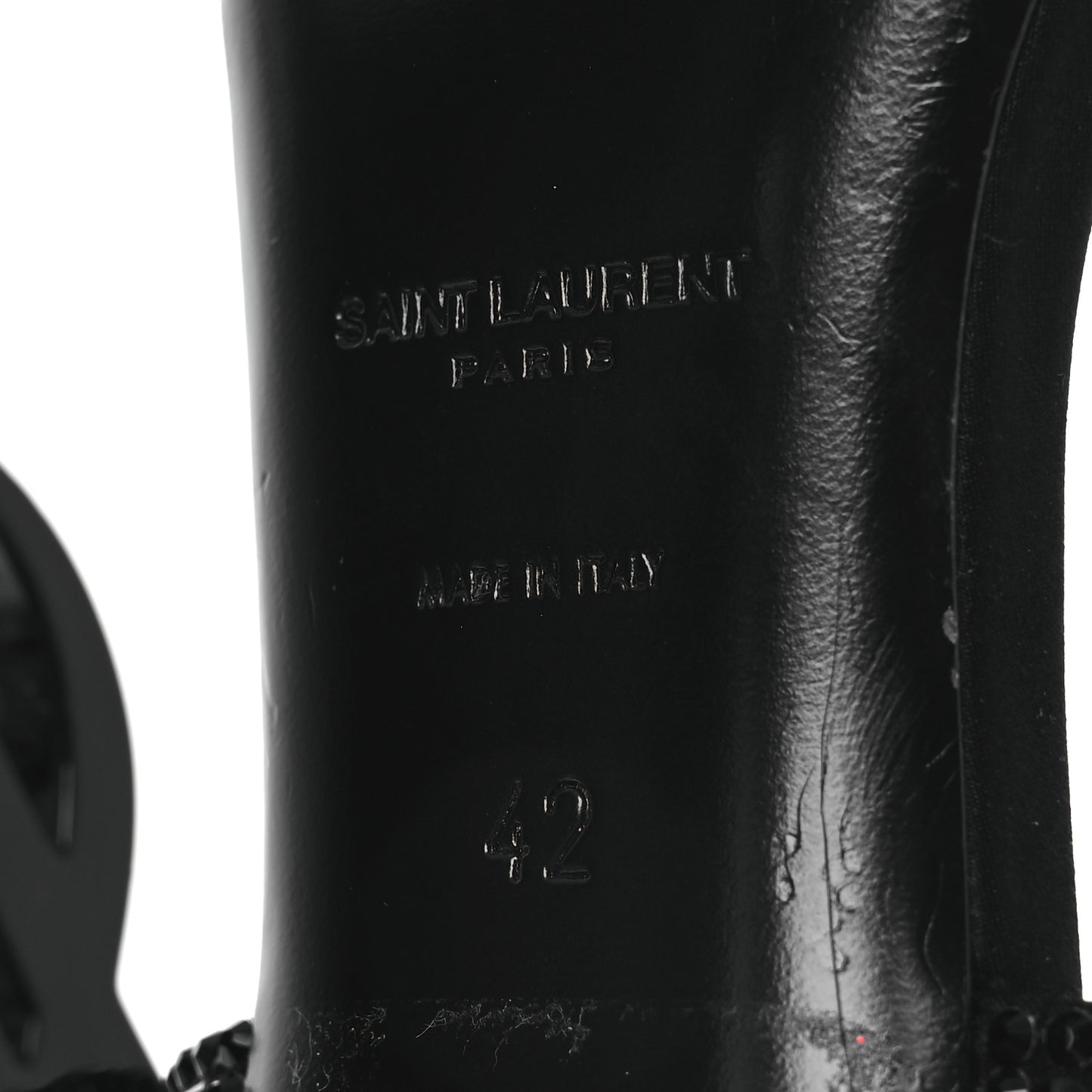 Satin Crystal Opyum 110 Sandals 42 Black