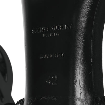 Saint Laurent Satin Crystal Opyum 110 Sandals 42 Black 8 of 11