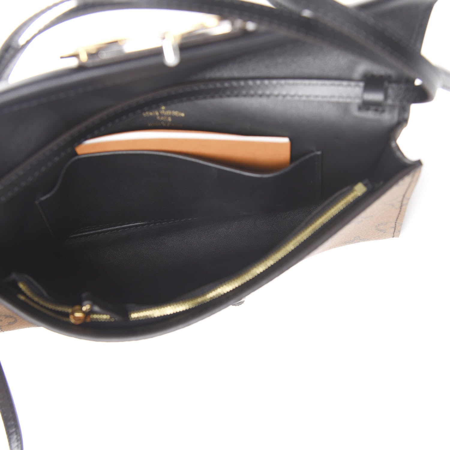 Louis Vuitton Calfskin Reverse Monogram Column Clutch 4 of 8