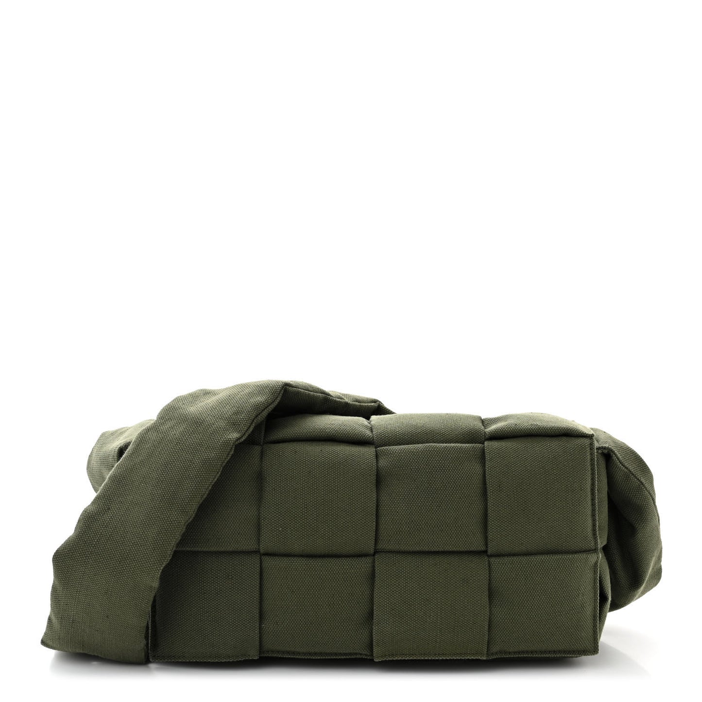 Canvas Intrecciato Padded Tech Cassette Belt Bag Crocodile