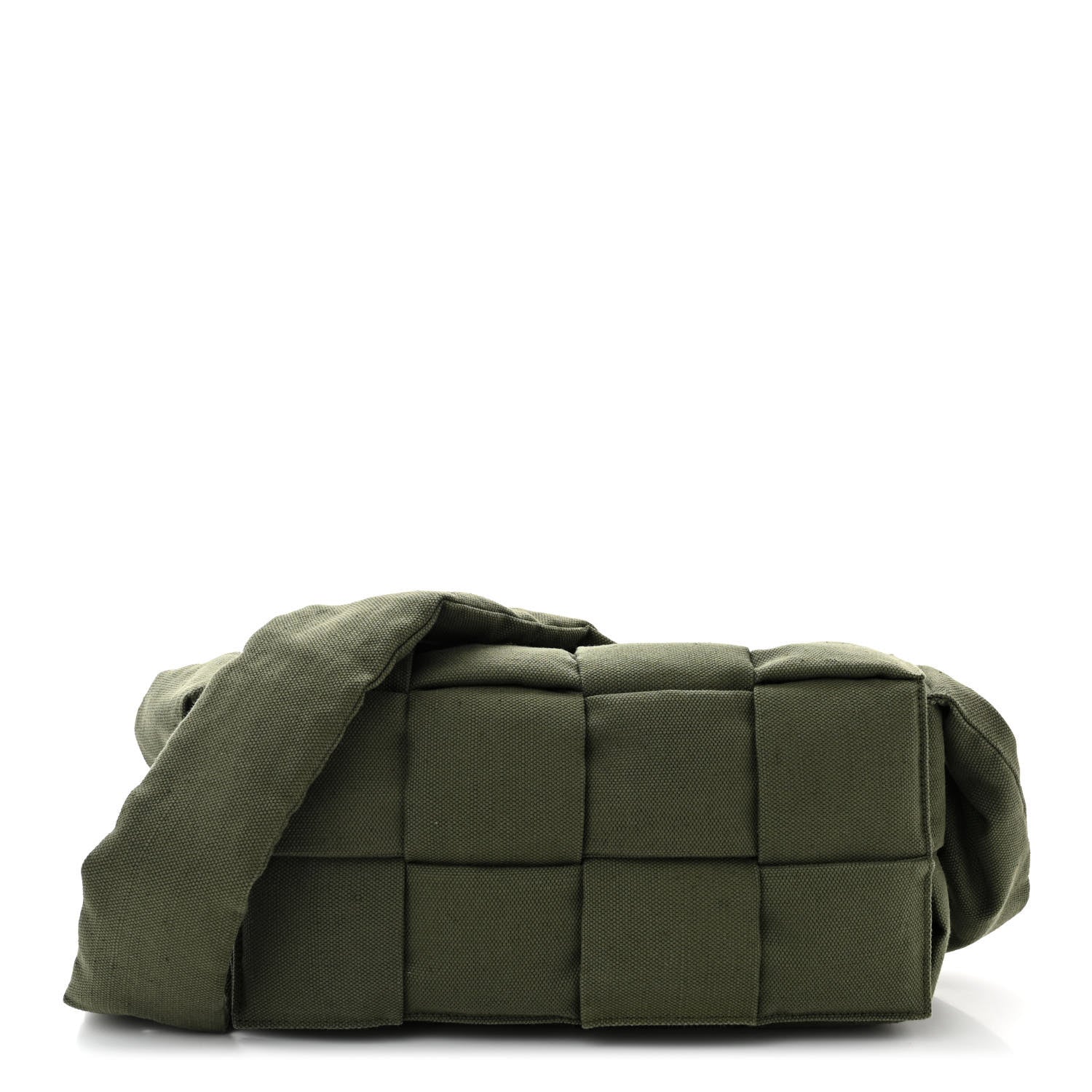 Bottega Veneta Canvas Intrecciato Padded Tech Cassette Belt Bag Crocodile 1 of 10