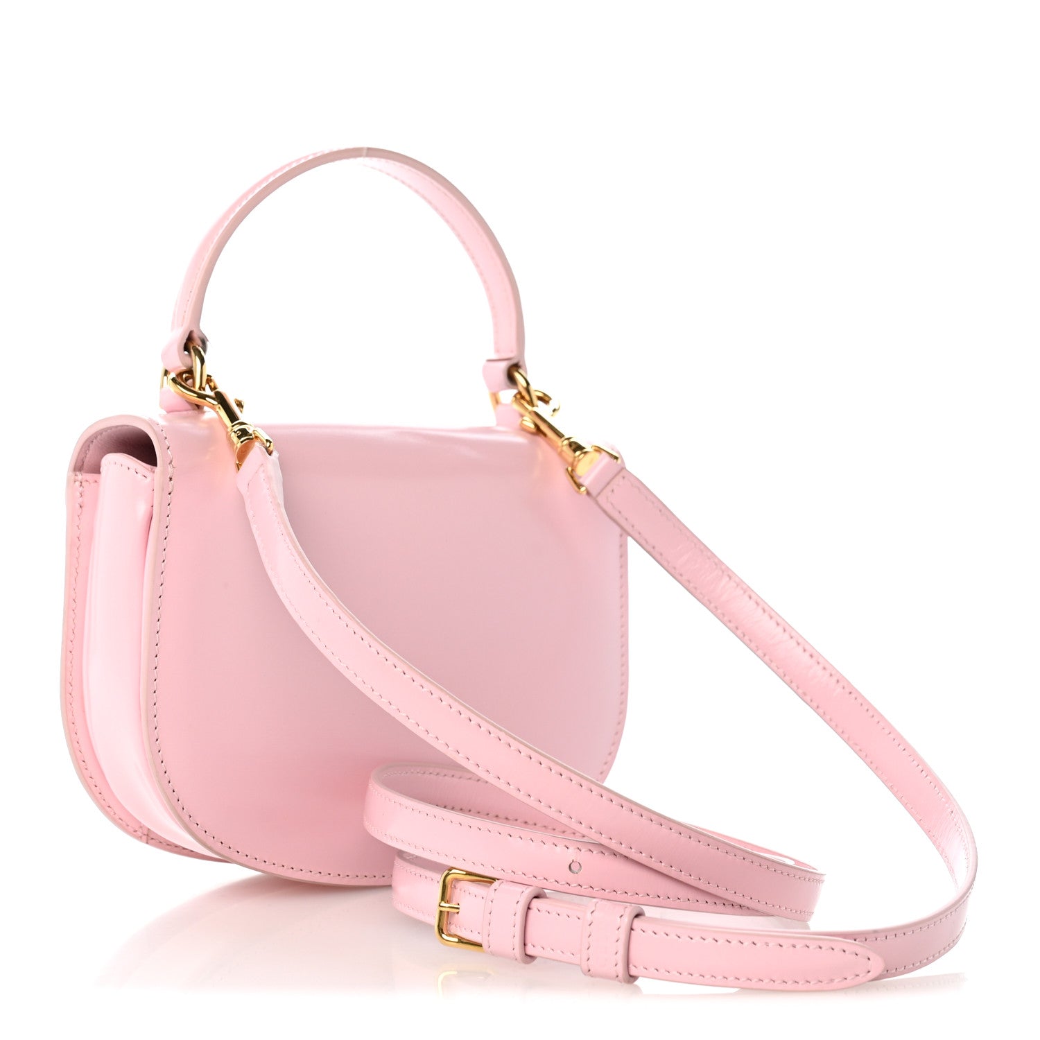 Celine Shiny Calfskin Triomphe Mini Besace Clea Pastel Pink 3 of 14