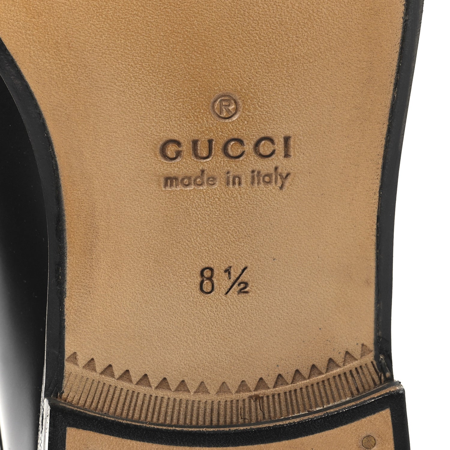 Gucci Calfskin Mens Interlocking G Millennial Ribot Loafers 8.5 Black 9 of 12