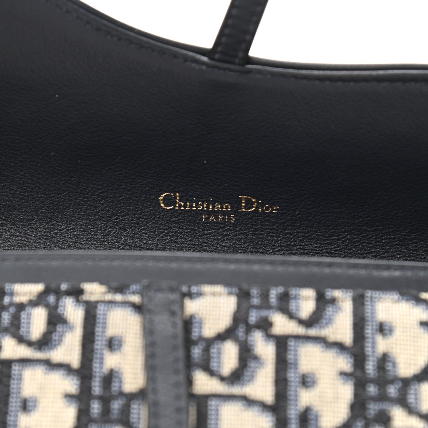 Christian Dior Oblique Saddle Chain Long Wallet Blue 6 of 10