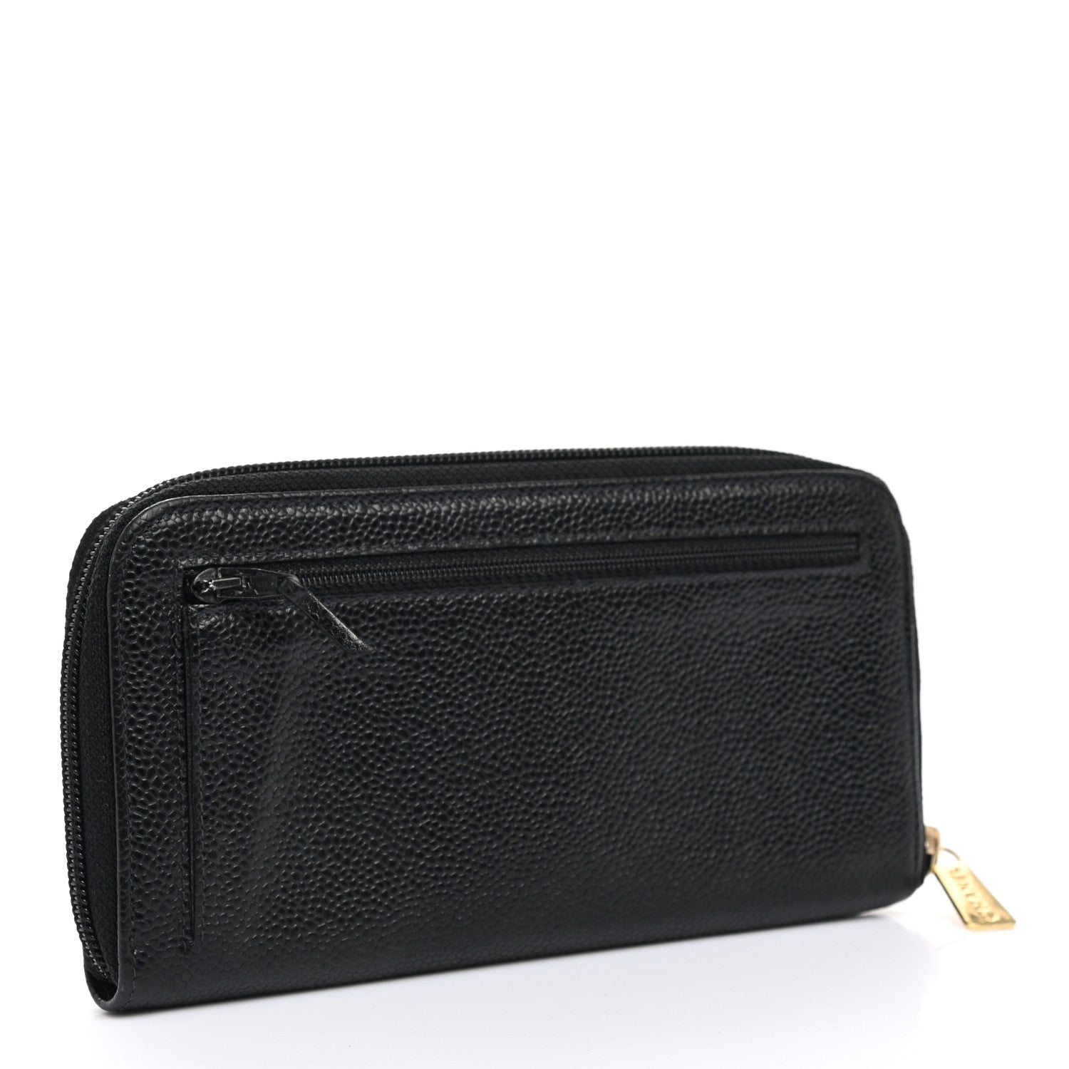 Chanel Caviar Large Timeless CC Zip Around Wallet Black 3 of 8